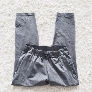 Lululemon On The Fly Pant 27" Heathered Black Luxtreme Size 8